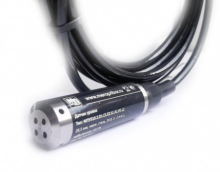 Гидростатический датчик уровня жидкости (воды) МПУ-01 с диаметром корпуса 26,5 мм 