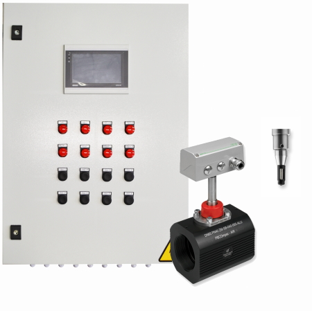 Система мониторинга и учета расхода сжатого воздуха и газов на базе сенсорного панельного контроллера МП-15
