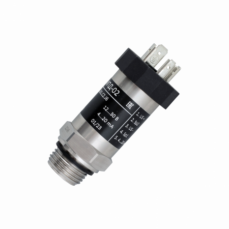 Датчик давления МПД-02 с плоской мембраной для измерения избыточного и абсолютного давления 