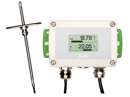 E+E AVS701 Высокоточный датчик скорости потока воздуха / газа для промышленного применения